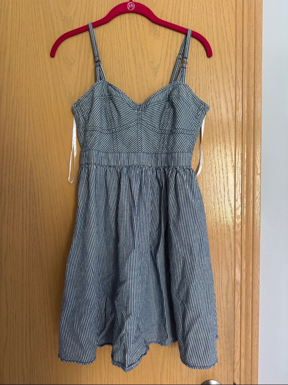 Blue and White Striped dress